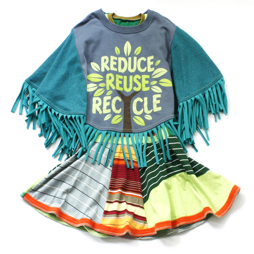 layered reduce:reuse:recycle:fringe:poncho.jpg