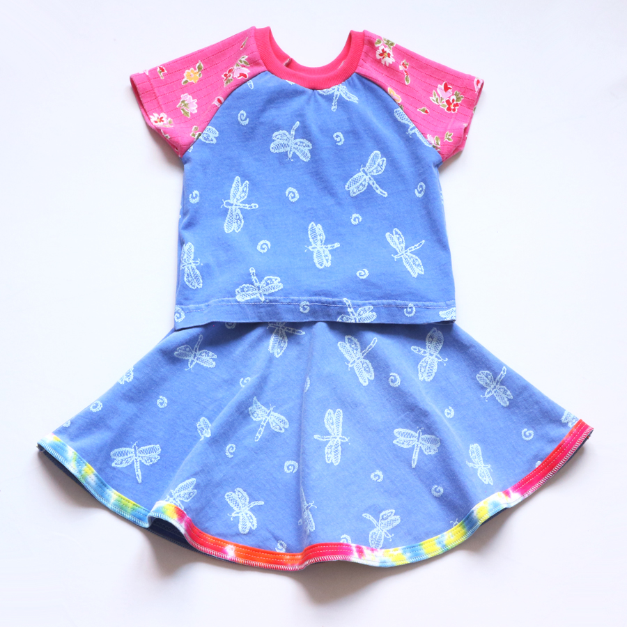 overlap 5T dragonfly:blue:pink:floral:ss:skirt:set.jpg