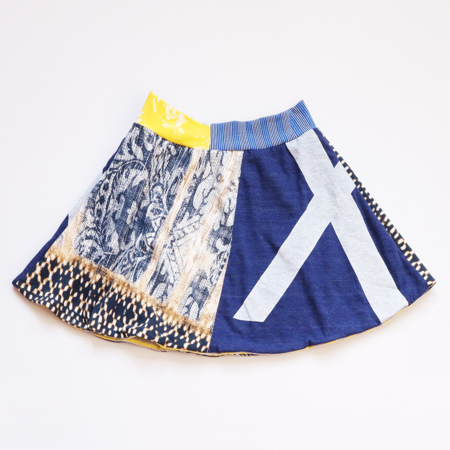 10 blackbird:X:navy:yellow:lined:skirt .jpg