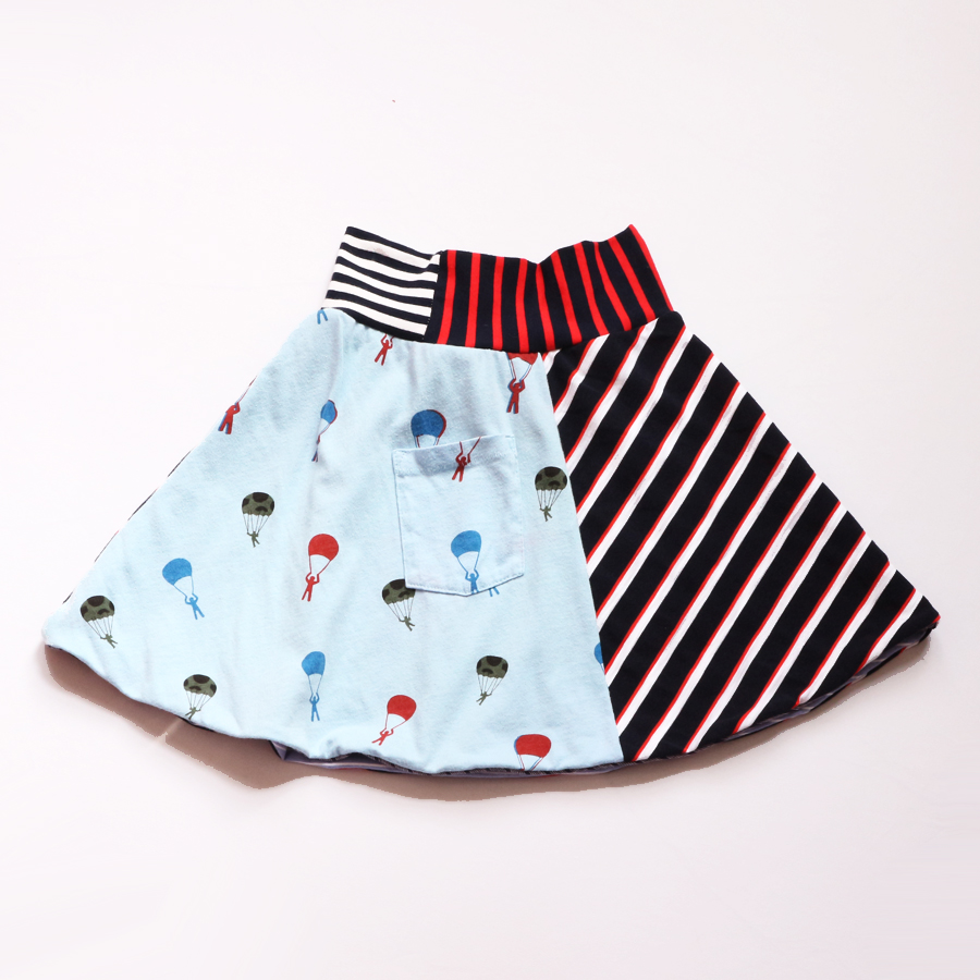 10 parachute:blue:red:stripe:lined:pocket:skirt.jpg