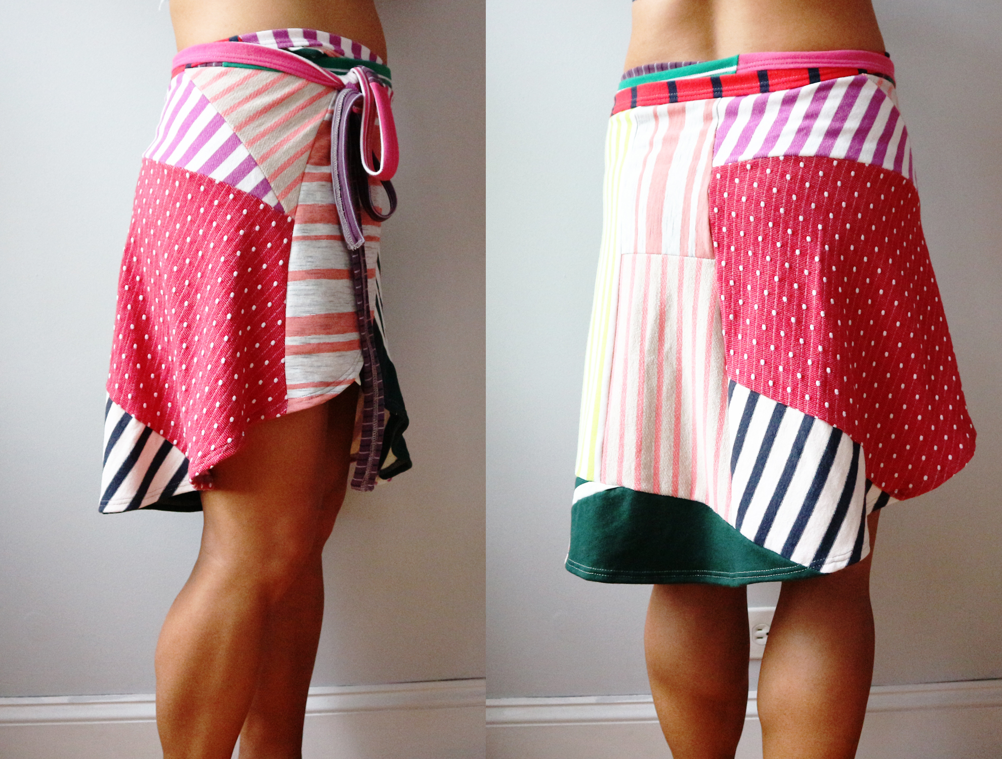 side back womens wrap skirt M superstripe patchwork.jpg