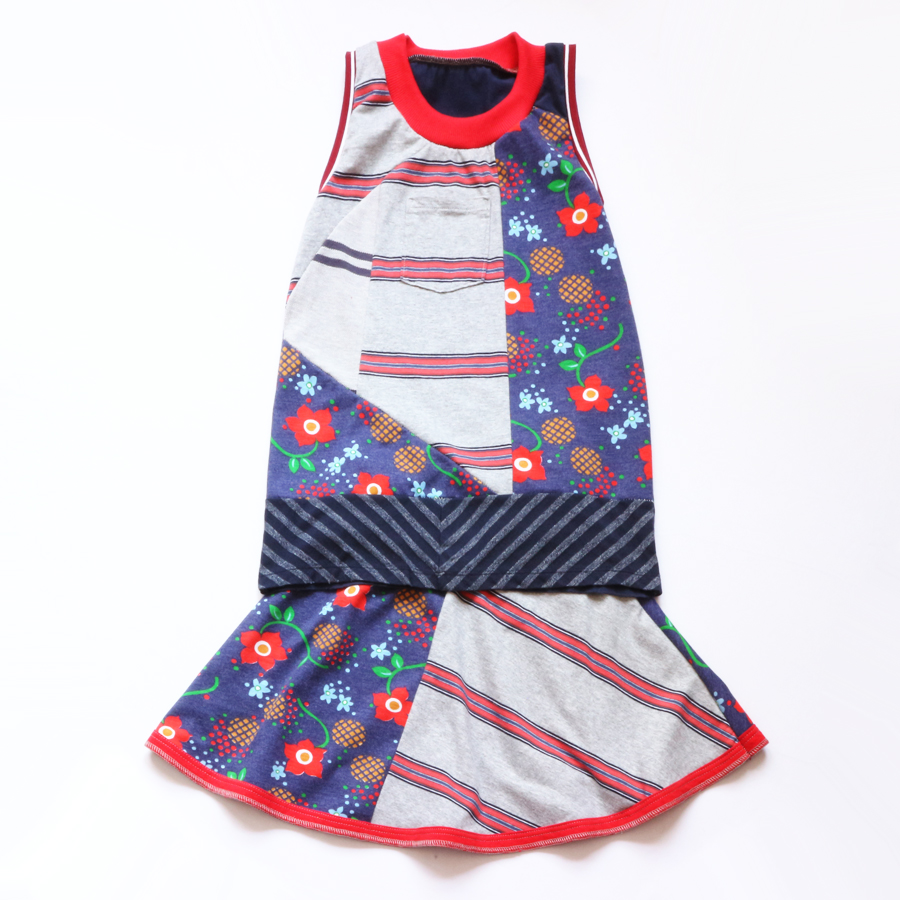 overlap 10:12 vintage:navy:floral:red:skirt:set.jpg