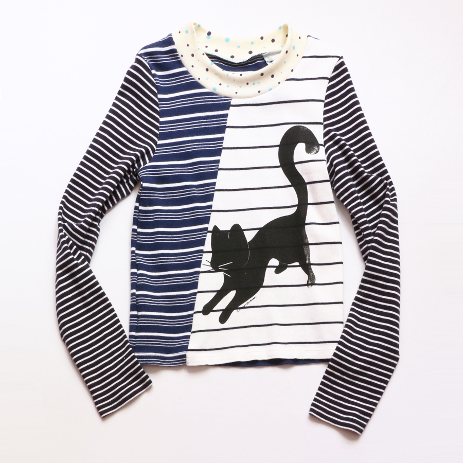 ⅞ black:cat:navy:stripe:ls:top.jpg