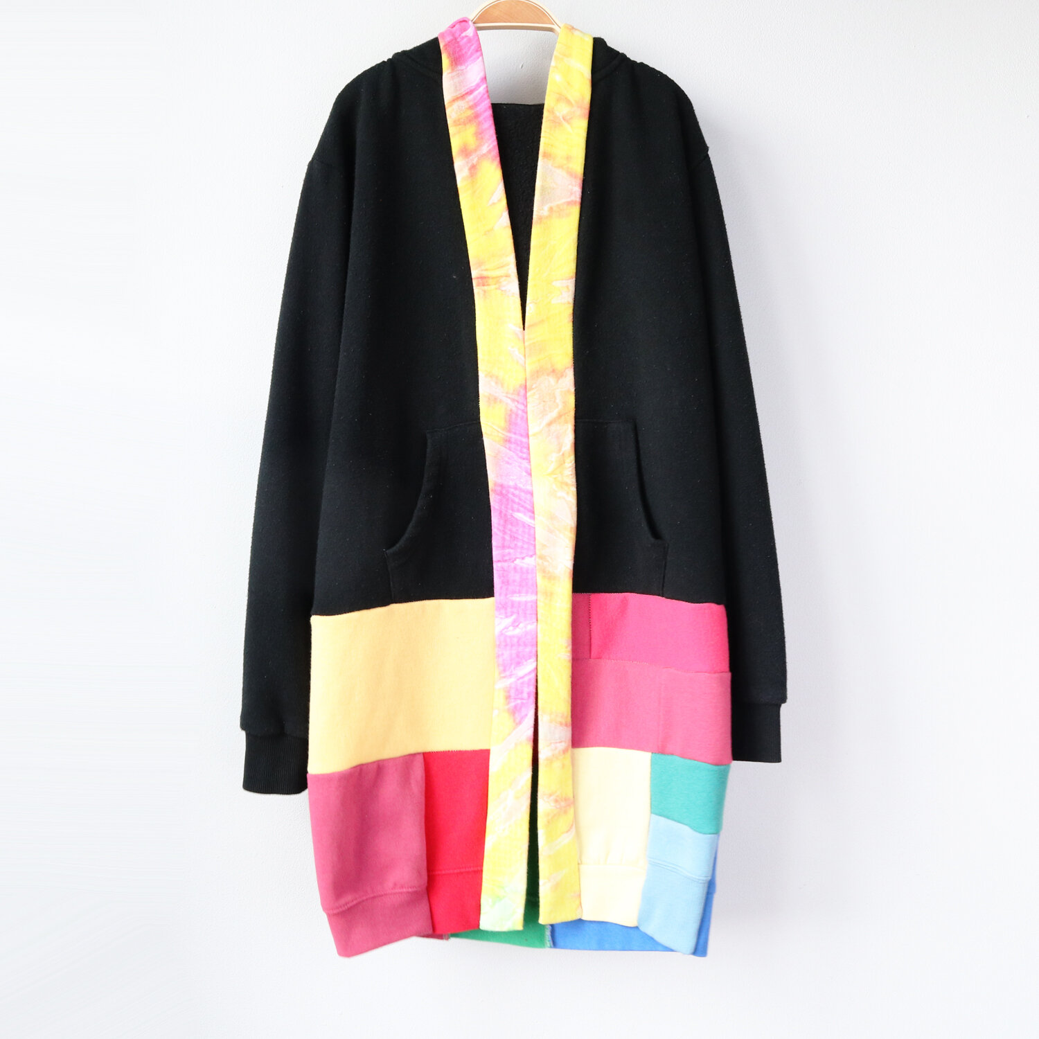 front youth L 10:12 unicorn:rainbow:patchwork:tiedye:cardigan:hoodie:robe.jpg