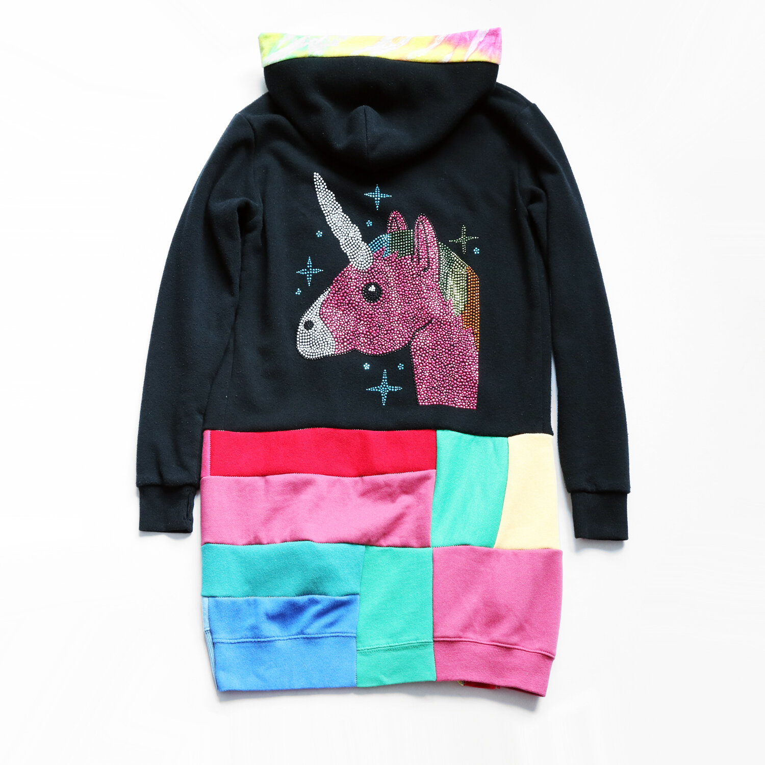 flat youth L 10:12 unicorn:rainbow:patchwork:tiedye:cardigan:hoodie:robe.jpg