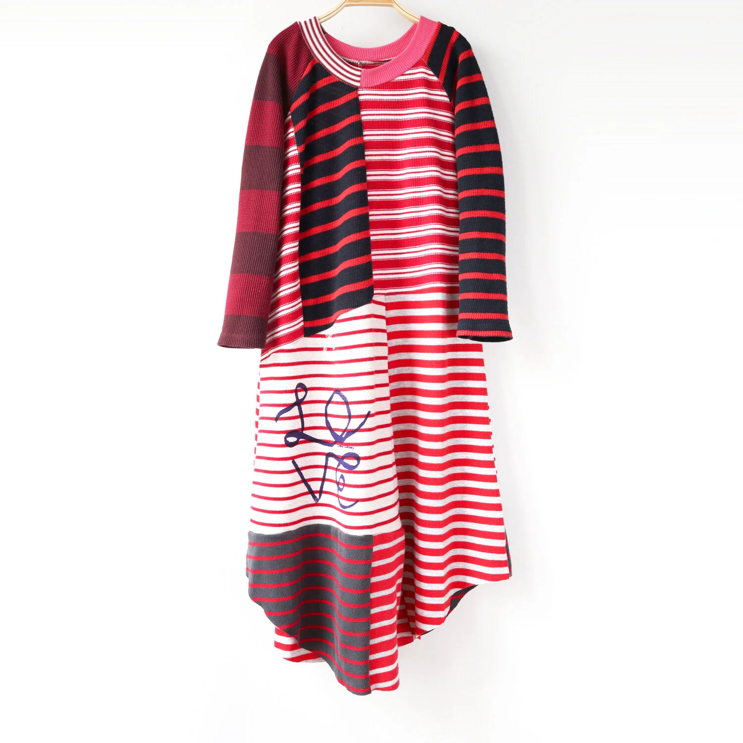 thermal stripe love ribbon raglan midi dress.jpg