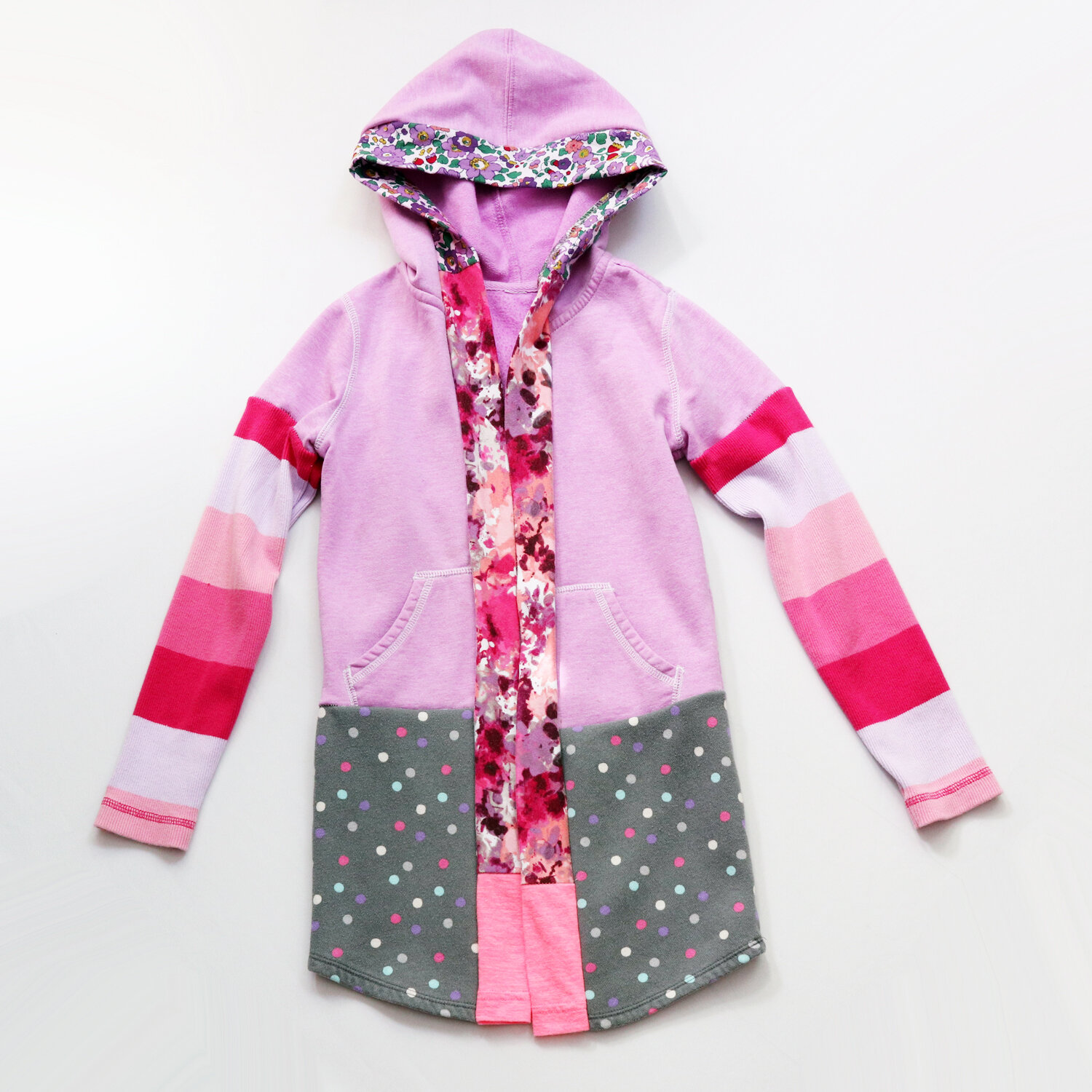 youth:small purple:pink:gray:cardigan:hoodie:robe .jpg