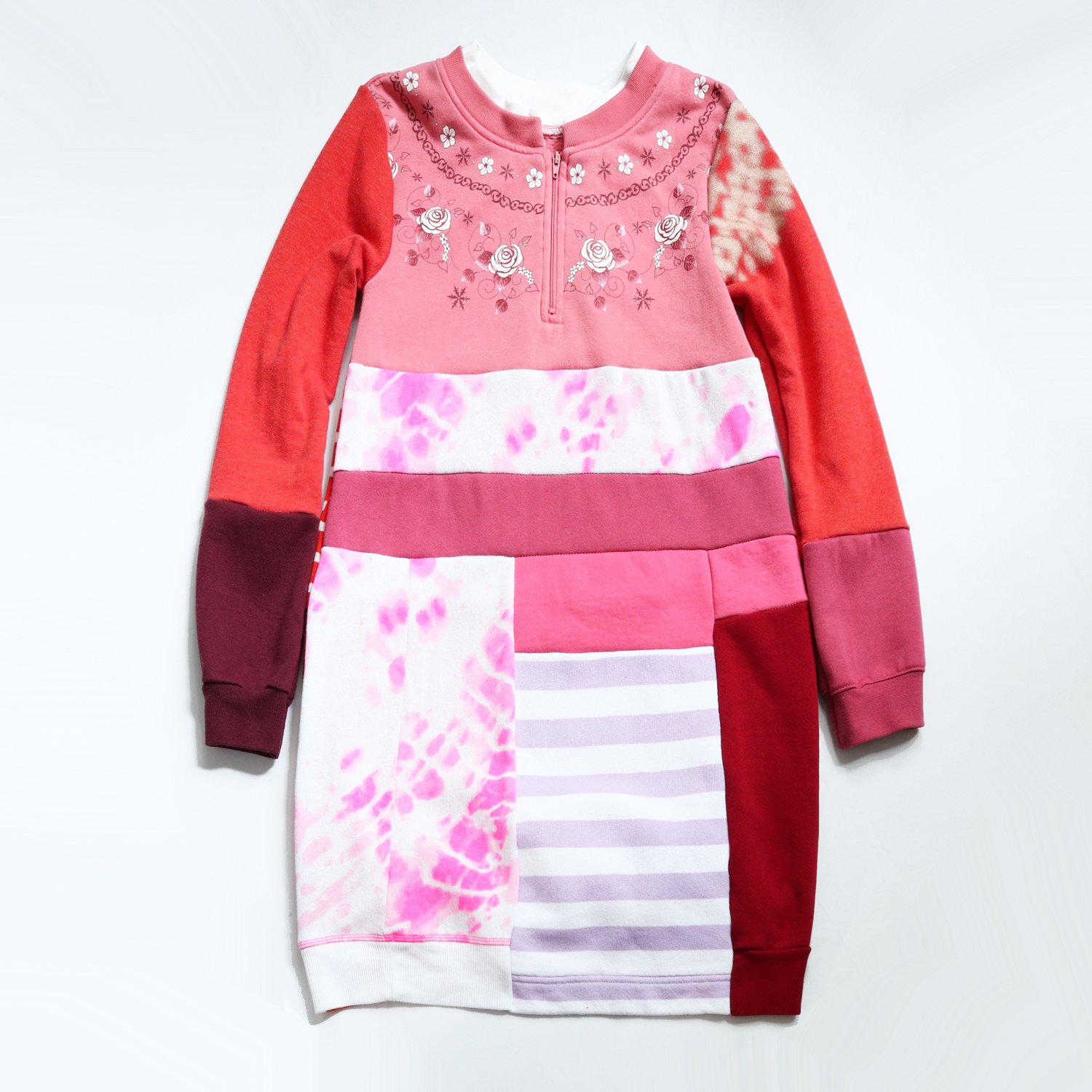 flat 8:10 zip:patchwork:sweatshirt:pullover:dress.jpg