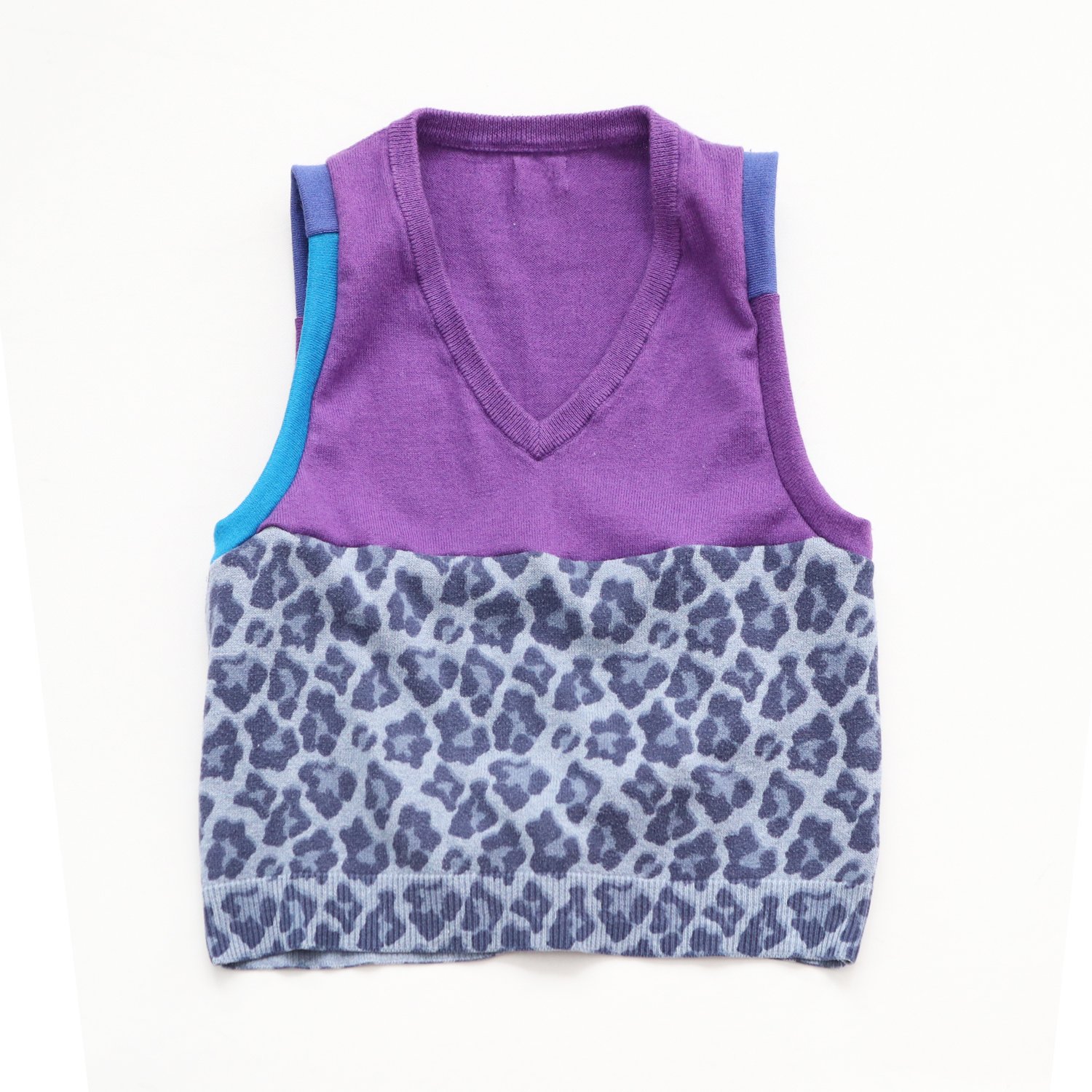 flat adult s small purple blue animal vneck sweater vest.jpg