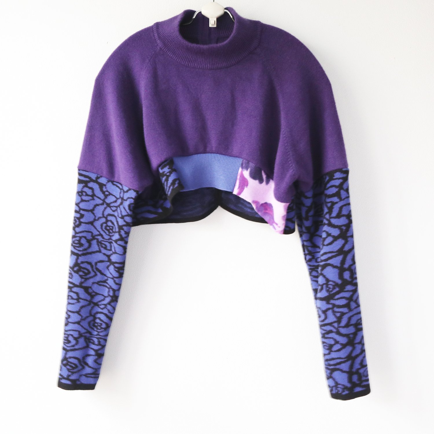 adult L violet floral sweater zip shrug.jpg