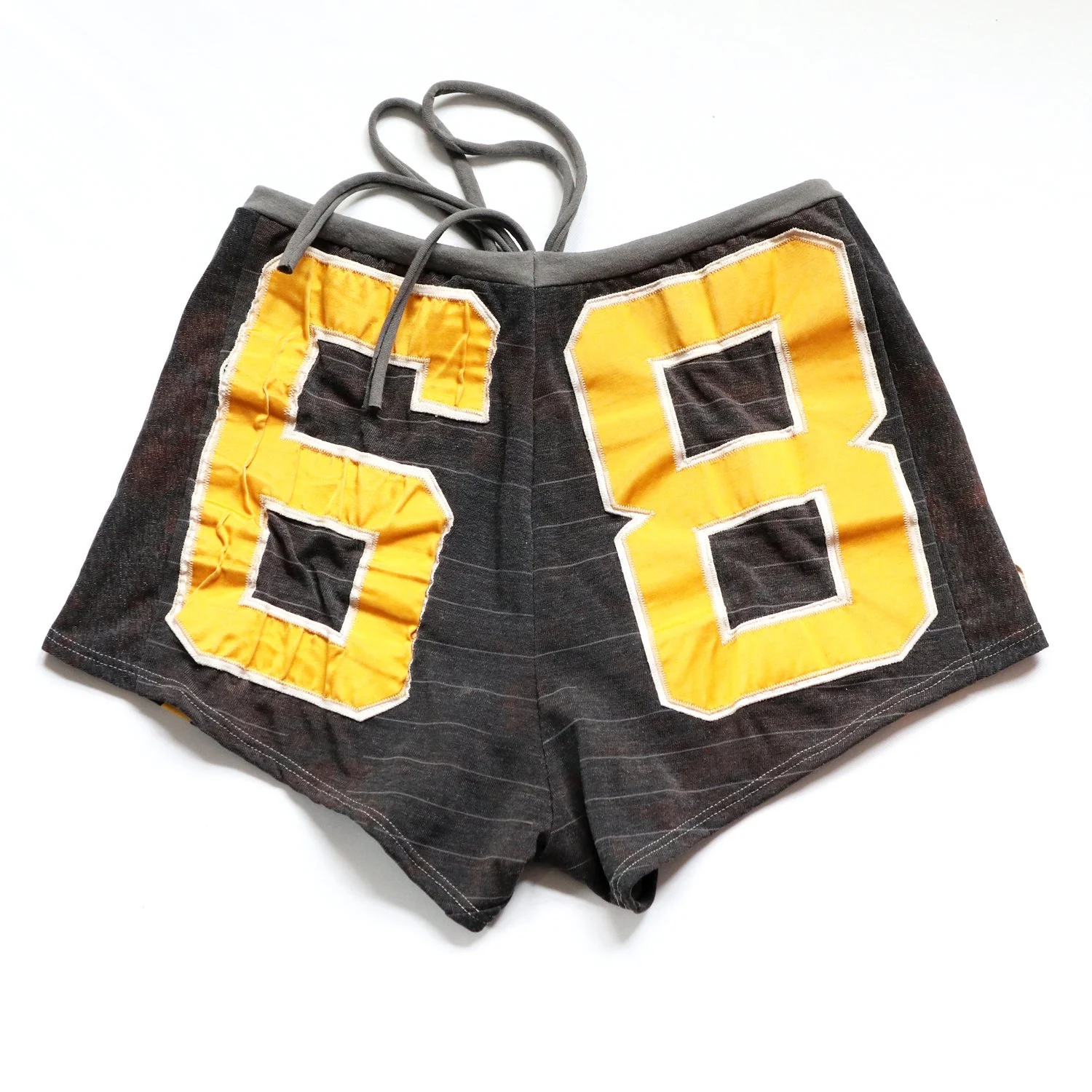 back vintage mason gold black shorts .jpg
