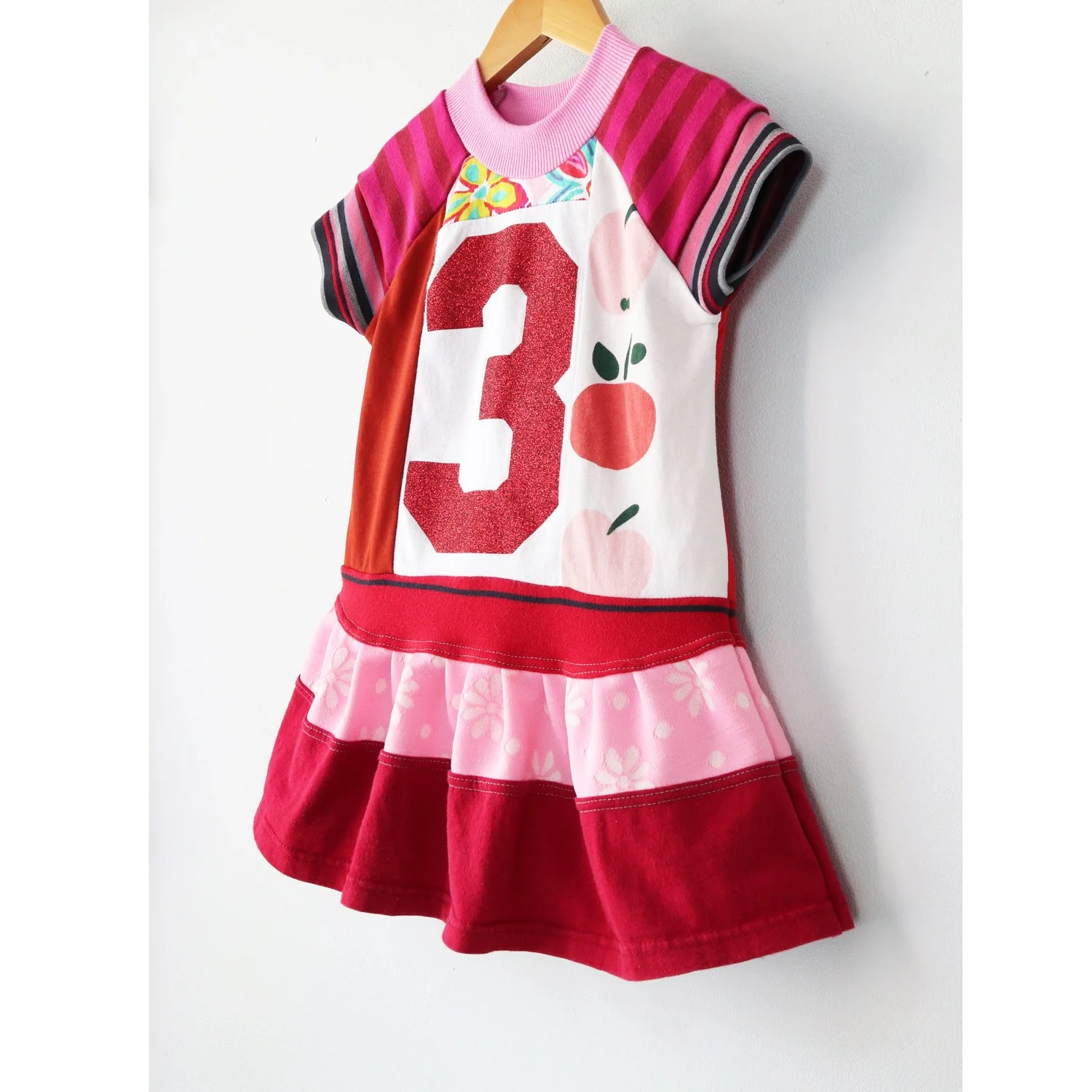 side 3T sparkle:red:3:pink:vtg:ss:gather:dress.jpg