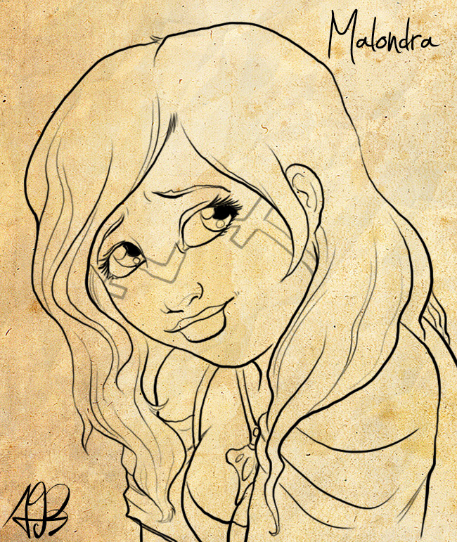 Malondra, sketched by Liabra
