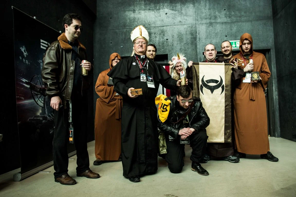 EVE’s Space Pope & entourage. Image Credit: Brynjar Snaer / CCP Games