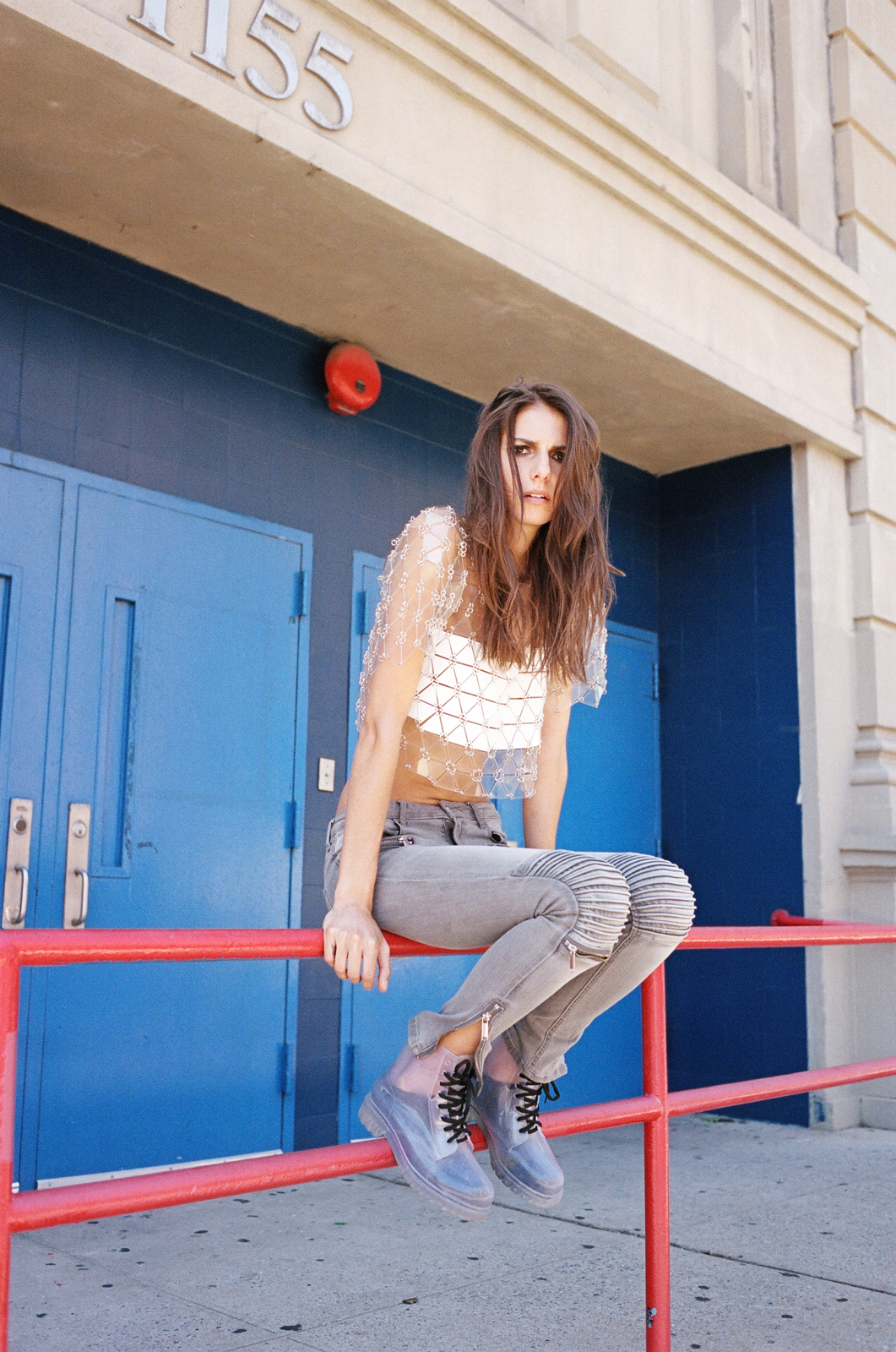 Brooklyn Photoshoot // Mixed Plexiglass Crop Top