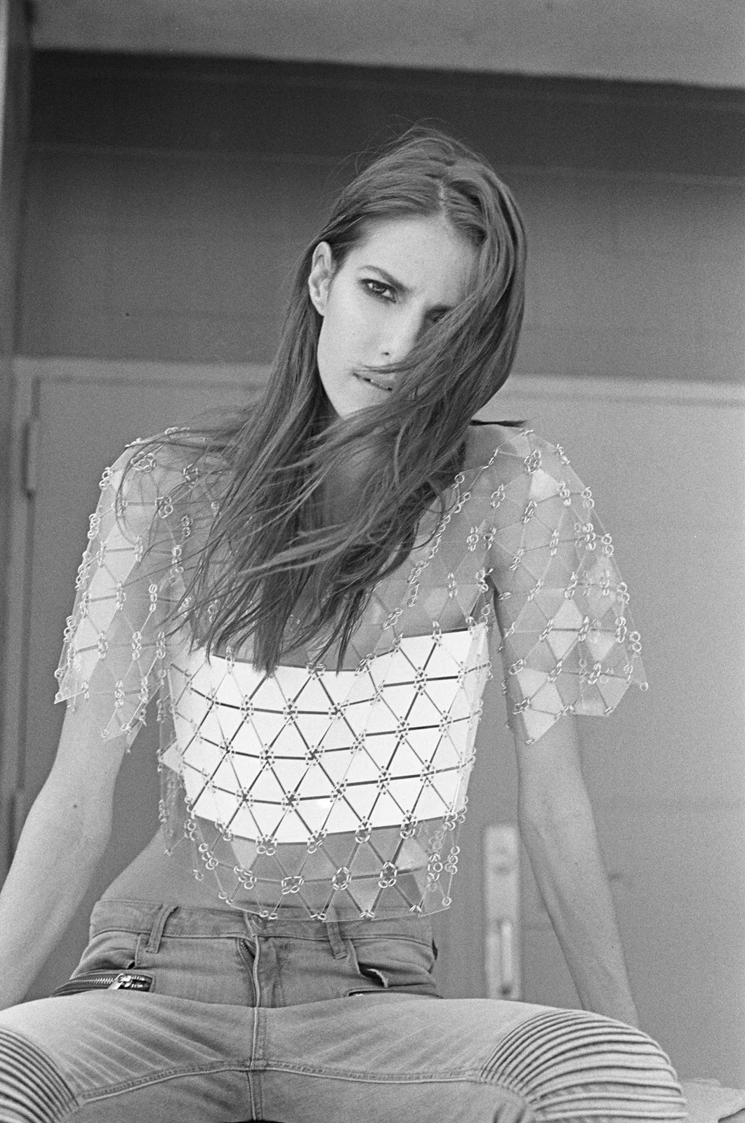 Brooklyn Photoshoot // Mixed Plexiglass Crop Top