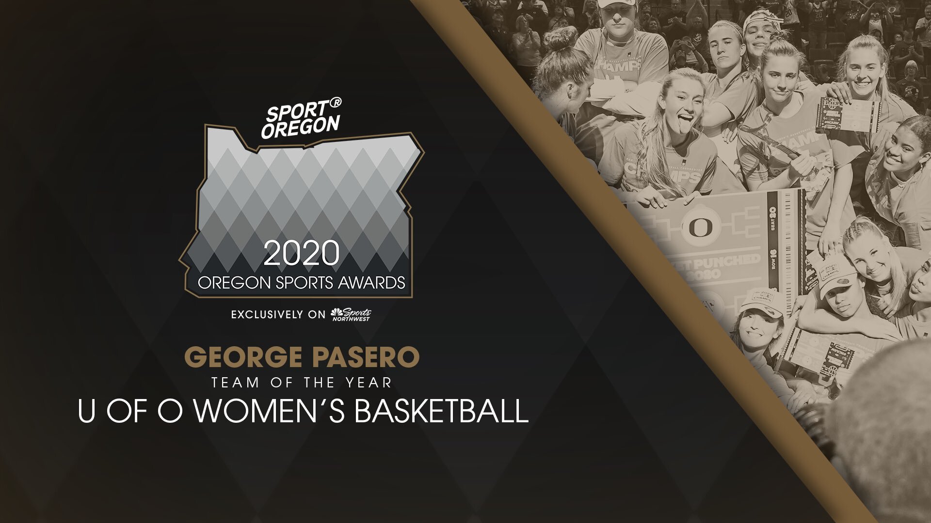 University of Oregon Women's Basketball - George Pasero Team of the Year (Copy)
