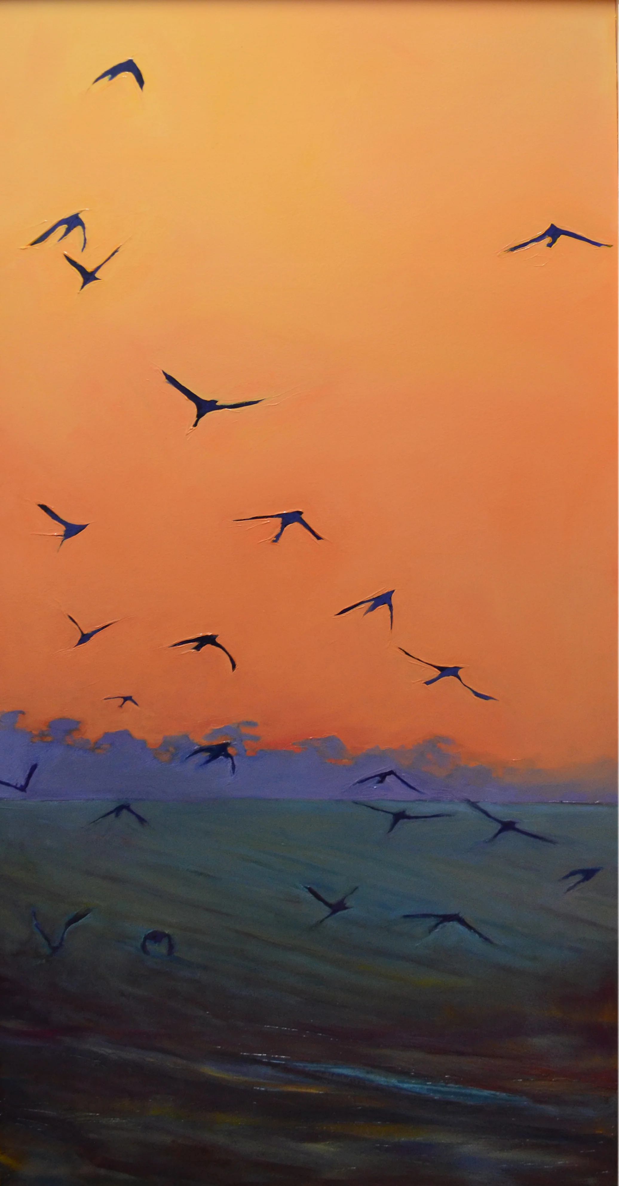 Dawn Flight. 2015. Oil on panel. 24 x 50 inches. sold.
