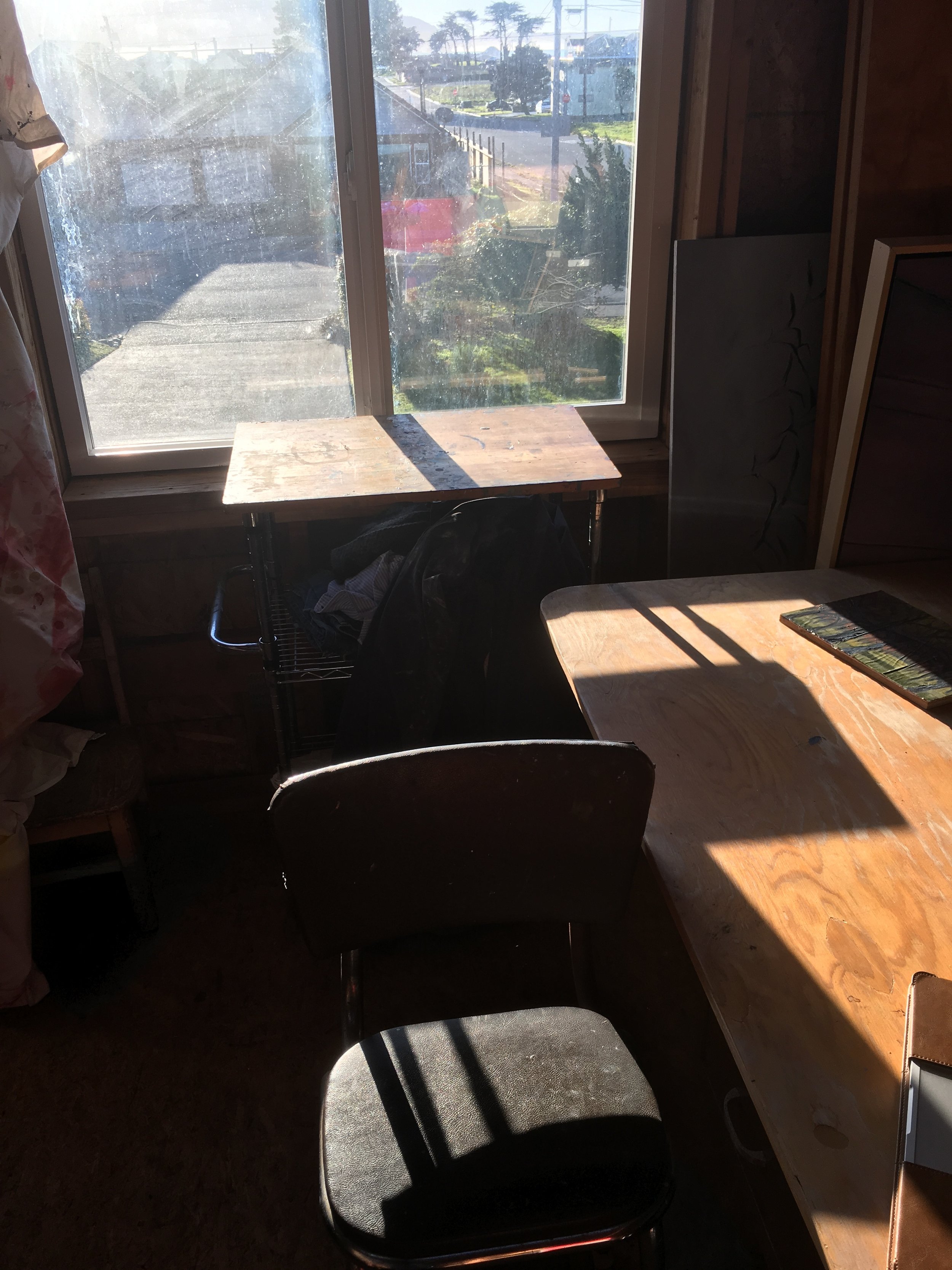 morning sunshine in studio