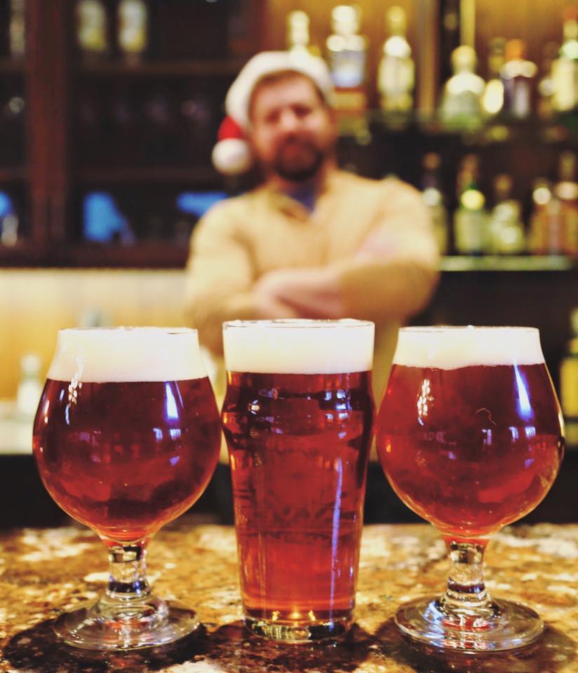 Our brewer, Matt Ducey, surveys his conquests.