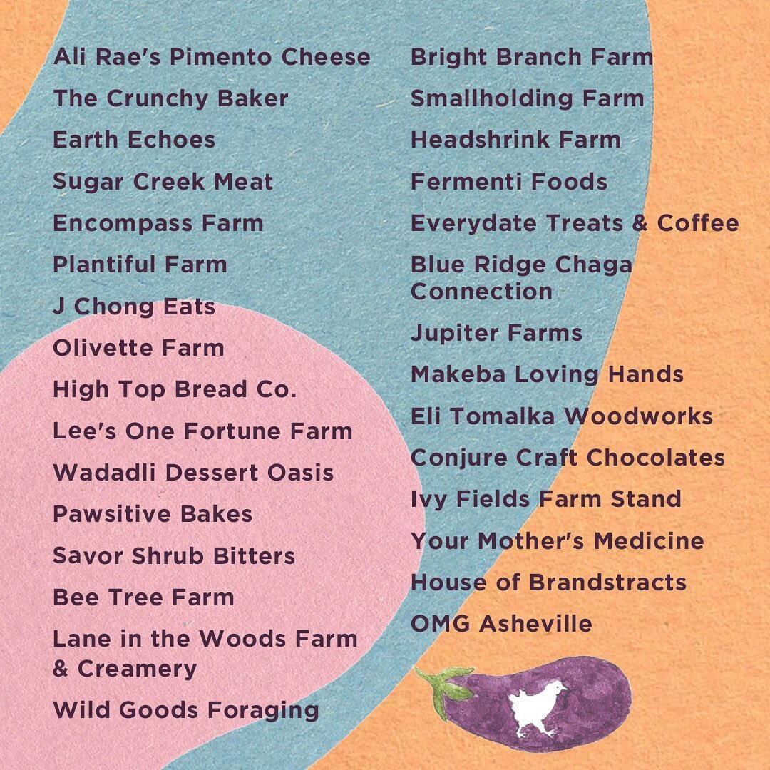 🍊 Tomorrow&rsquo;s vendors! Come hang out with us and get all of your favorite local goodies. Click the post to learn more about each vendor. We&rsquo;ll see you tomorrow from 3-6PM at 954 Tunnel Road!