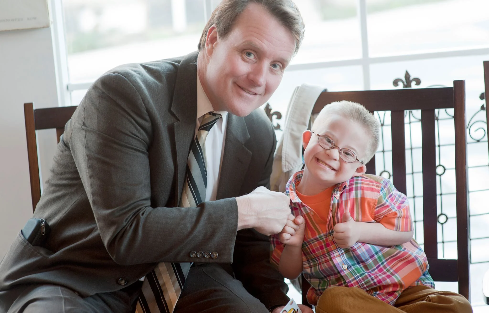 Senator Moore with Liam - April 2015.jpg