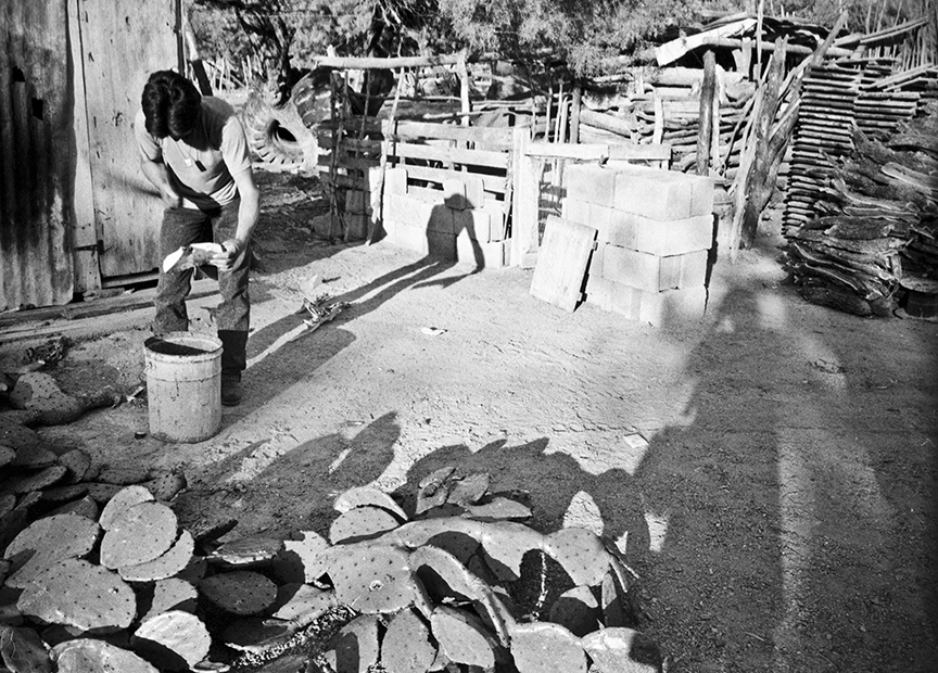 Juan Manuel Jaime working on his ranch in Lampazos, Mexico 1993