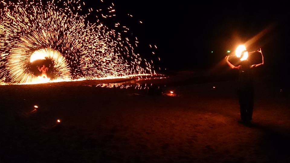 Watching fire dancers on the beach on Koh Chang, Thailand. One of my favourite days of 2016.