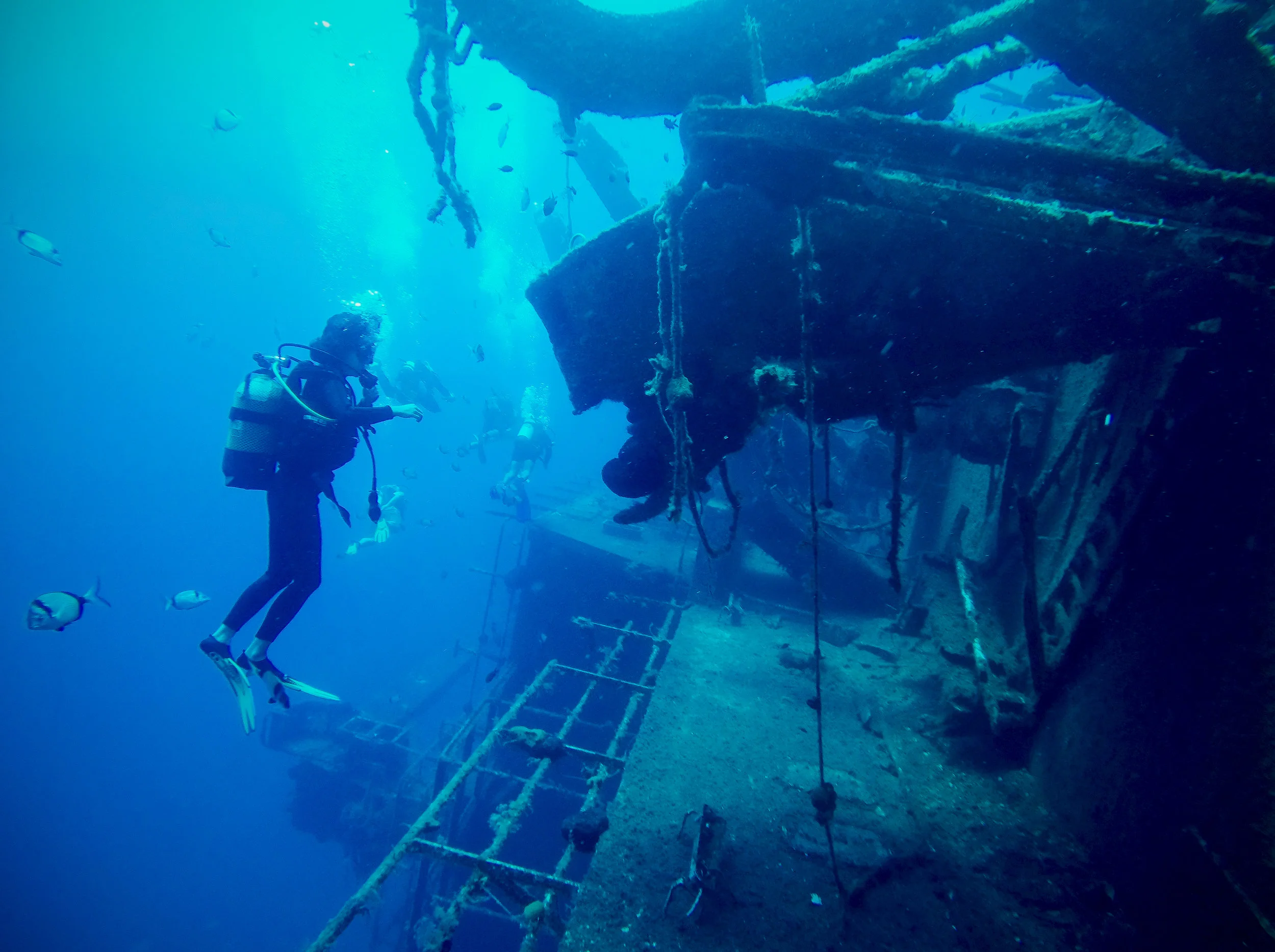 On my first wreck dive in Cyprus, this year.