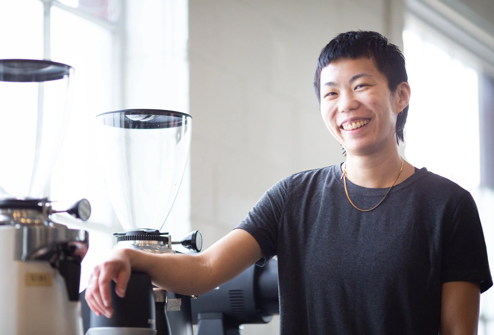 Karine Ng, 32, Calgary, Phil and Sebastian Coffee Roasters Describe how you trained for this competition: “It’s almost like choreography. Kind of like if you’re a dancer you know exactly what moves you’re making at what time, at what point in time so it’s kind of like that, so repeating those movements a lot so you get to be very automatic about it. …all my spare time goes towards preparation for competition.”