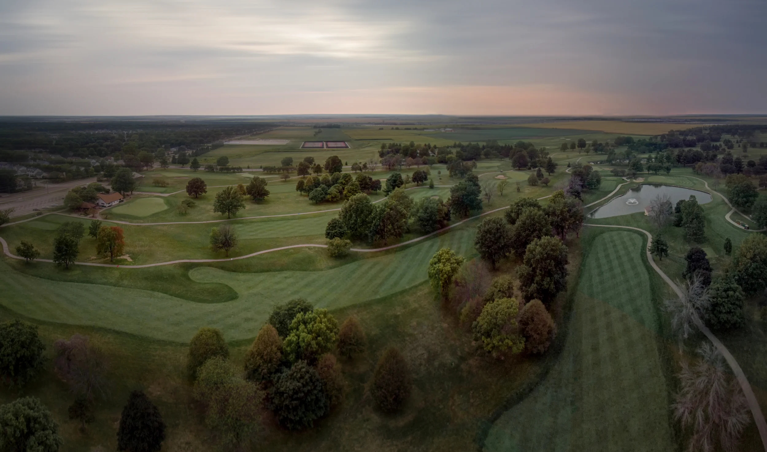 Show a complete aerial overview of your course