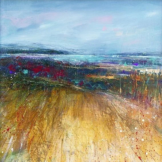 Above the Shore - Mixed media on canvas