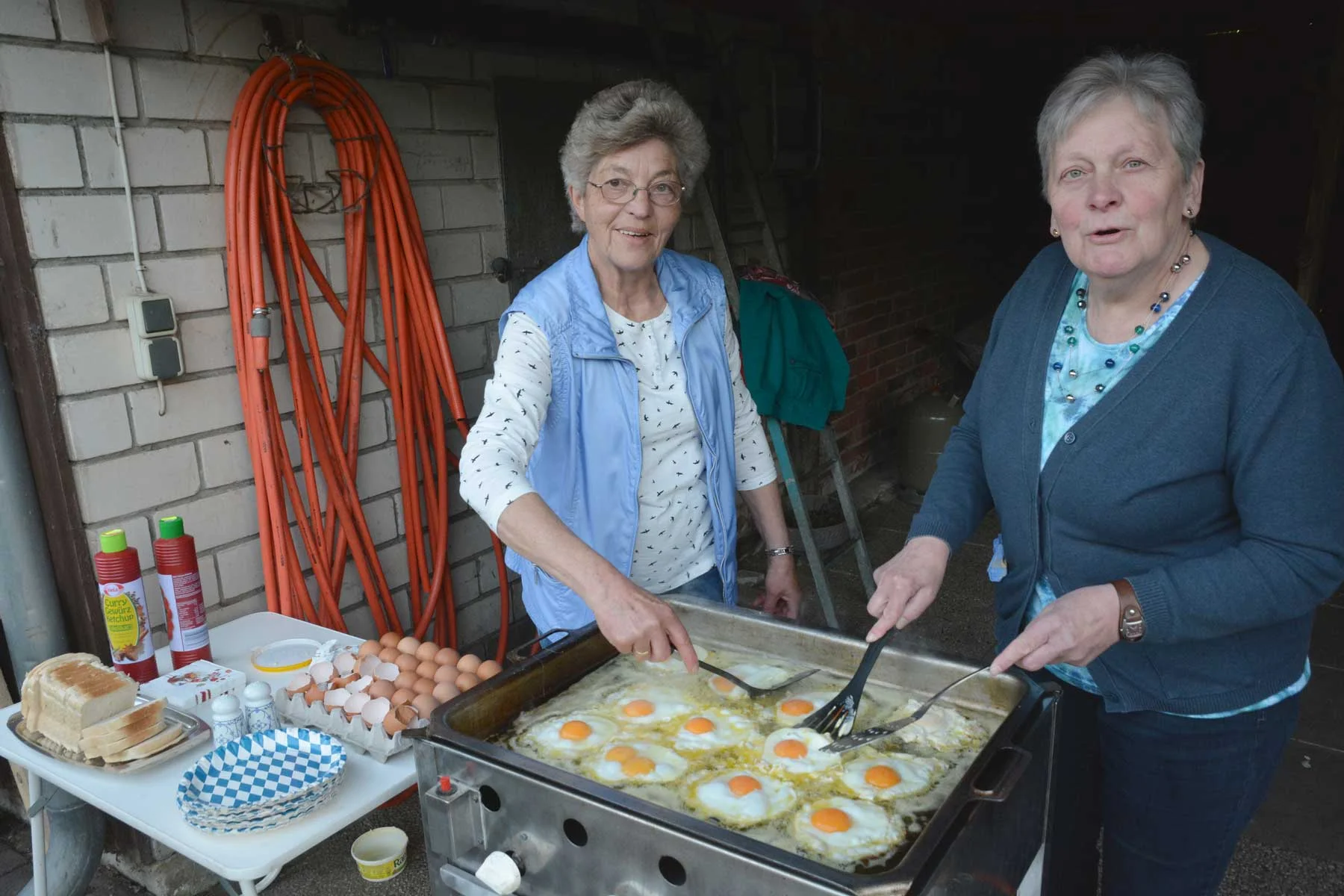Nach der Wanderung schmeckten Spiegeleier hervorragend