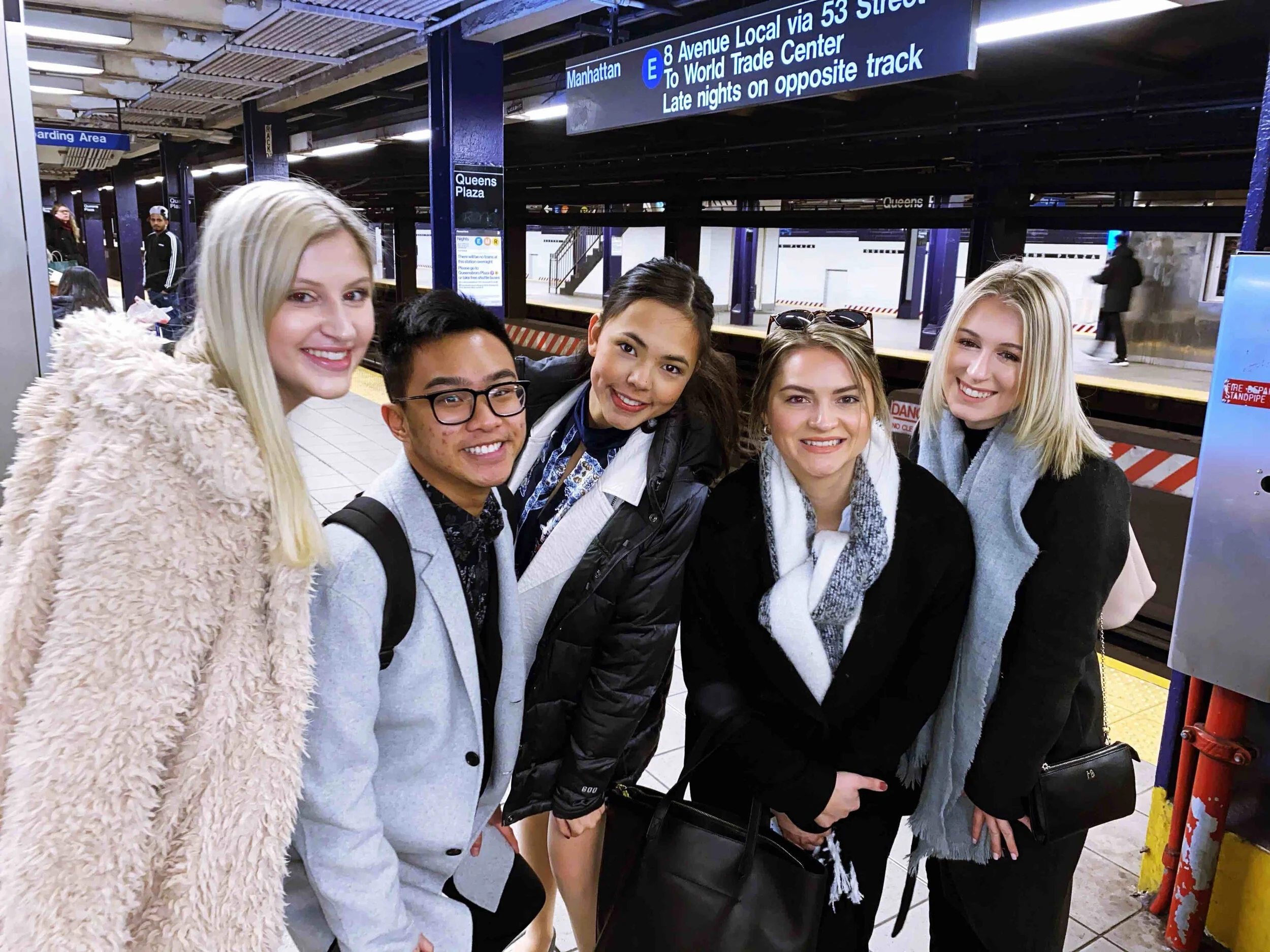 Taking the subway on our New York Trip!