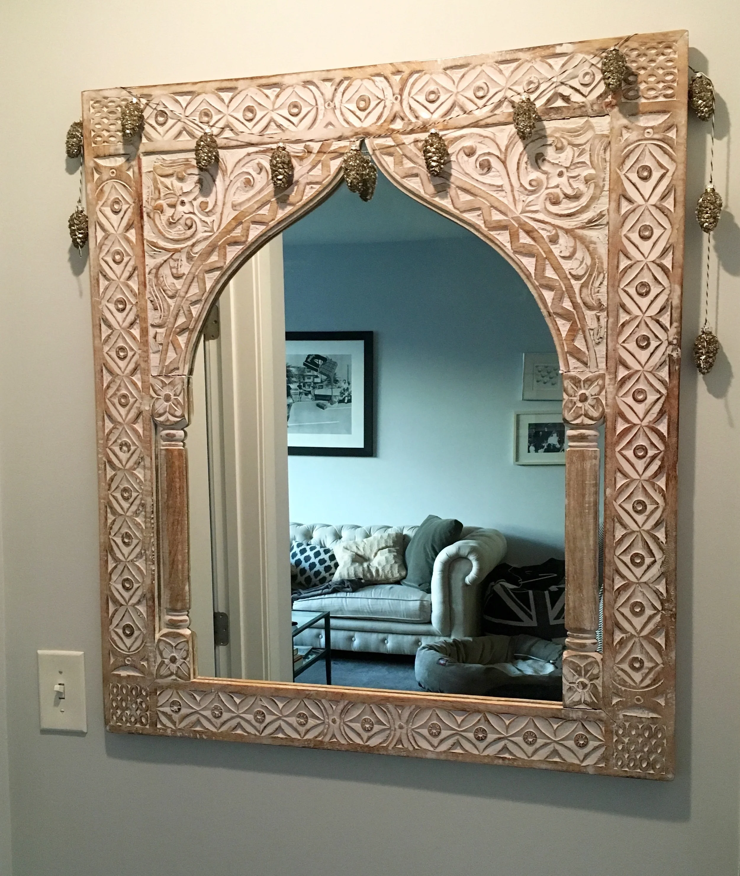 DIY pinecone garland (which I posted about here )