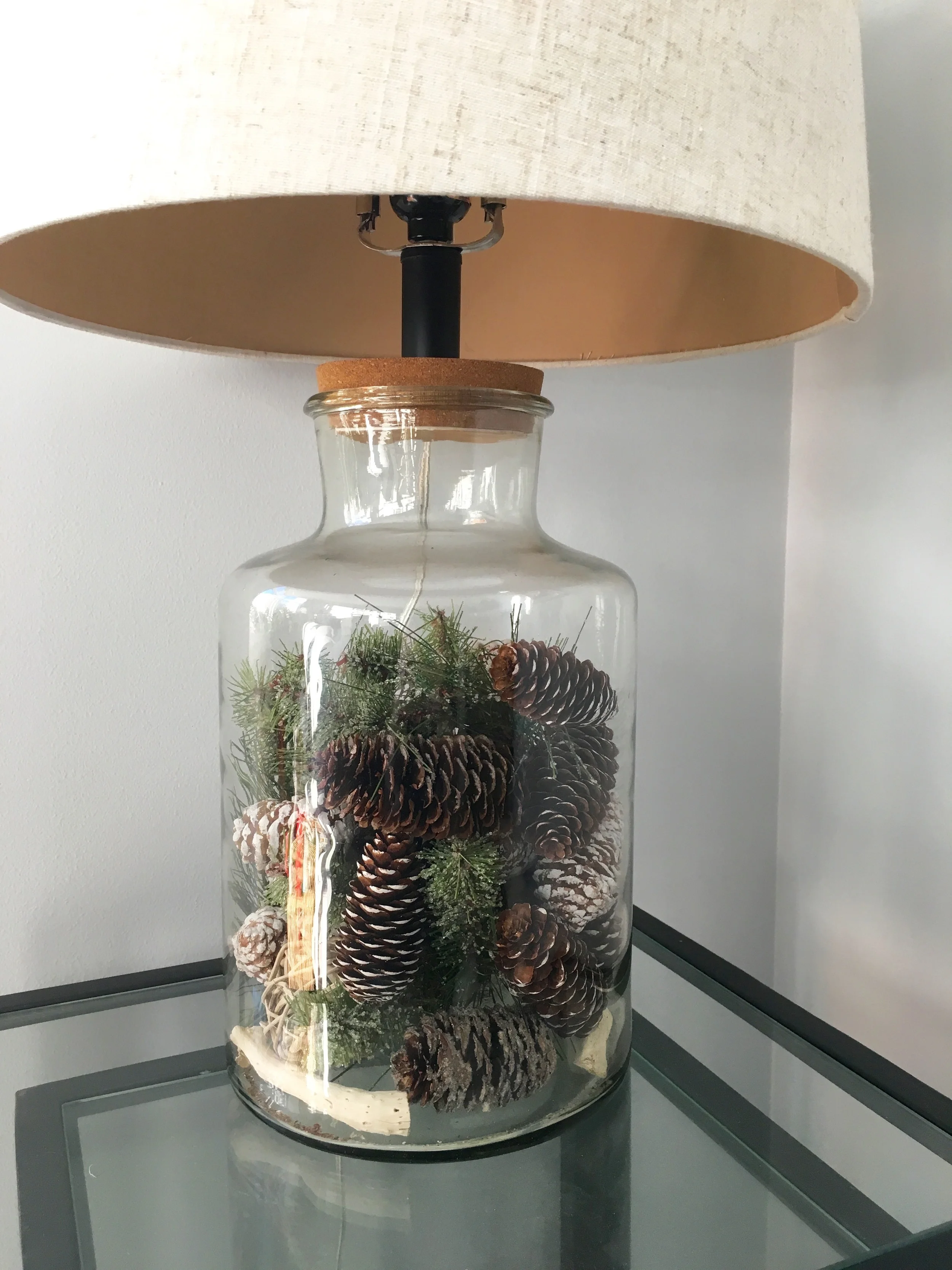Festive lighting for the living room (which I posted about here )