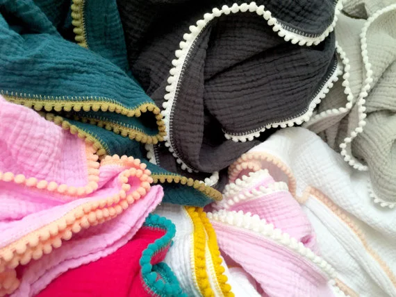 Pom Pom Swaddle Blanket Giveaway!