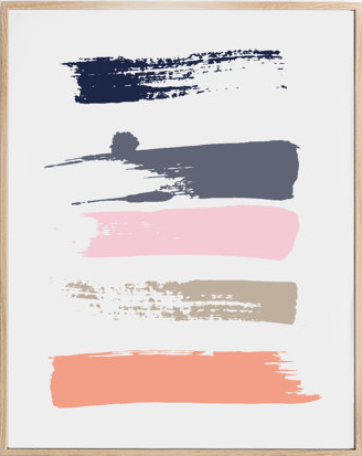 HoneymoonHotel's " Skin" Abstract Giclee . She does this in a number of colors but these warm tones are my favorite.