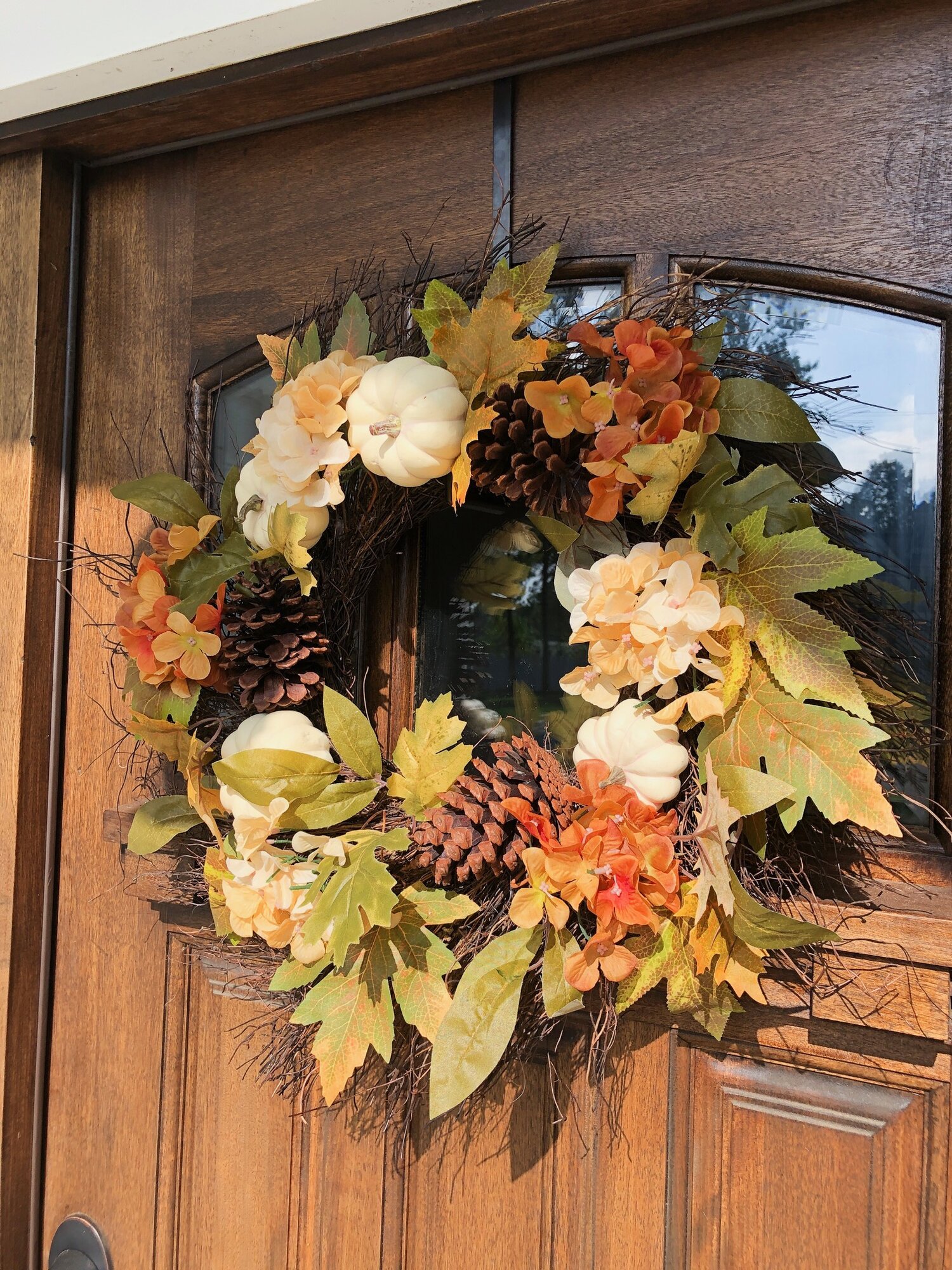 A closer look at our new wreath.