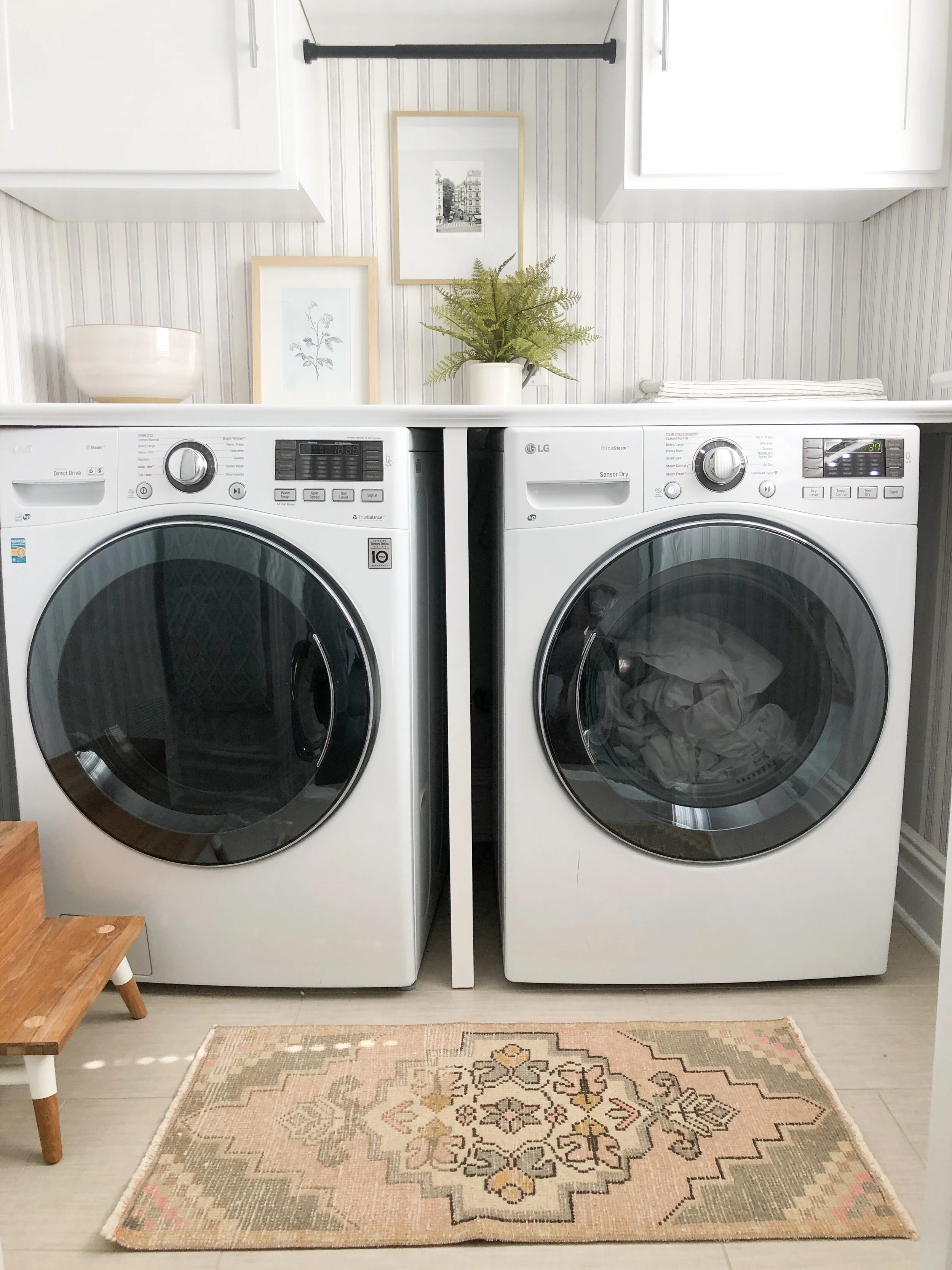 laundry bench on Laundry Room Redesign Girl On The Hudson