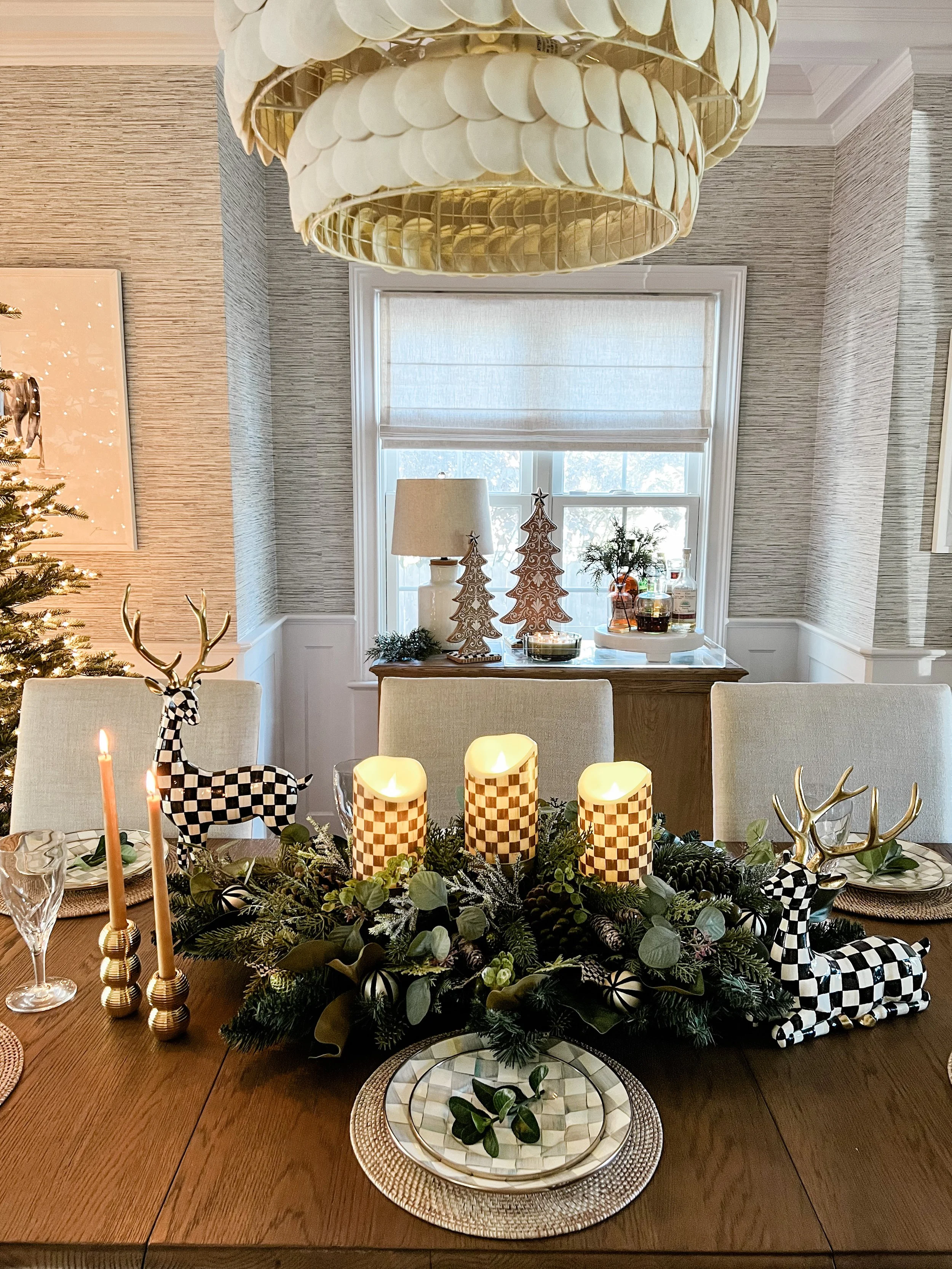 Holiday Tablescape with MacKenzie-Childs.