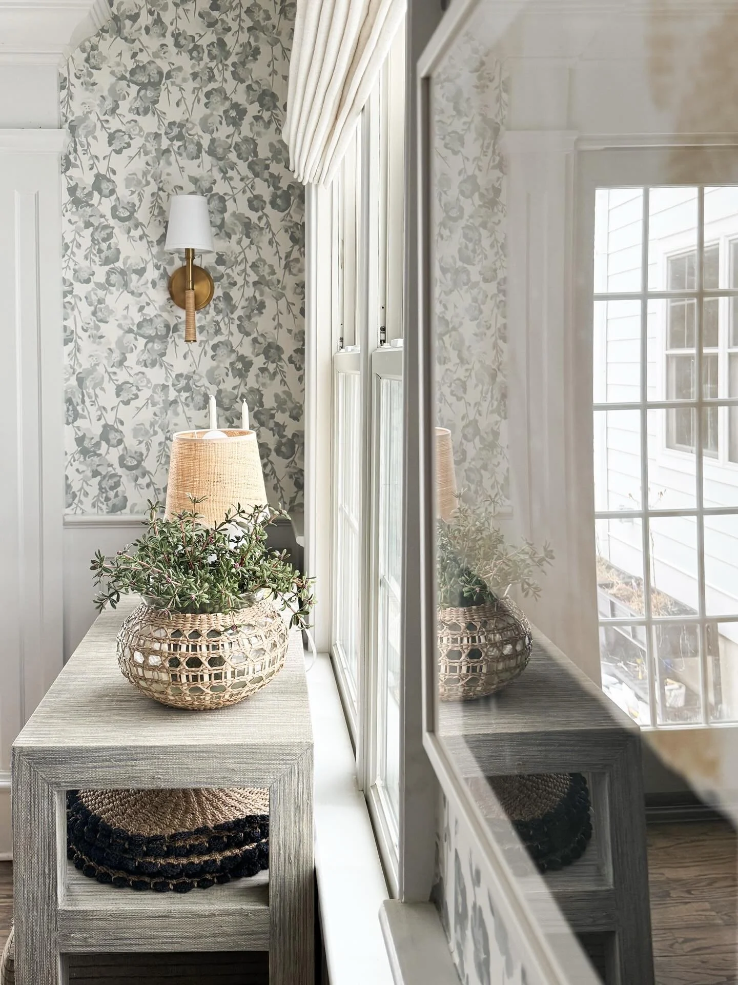 Rooms are forever a work in progress. Even after a room feels finished, I&rsquo;ll swap in new accessories, new art, new lighting. The other day, I found the prettiest sconce that would look perfect in our breakfast nook. So I removed our old sconce,