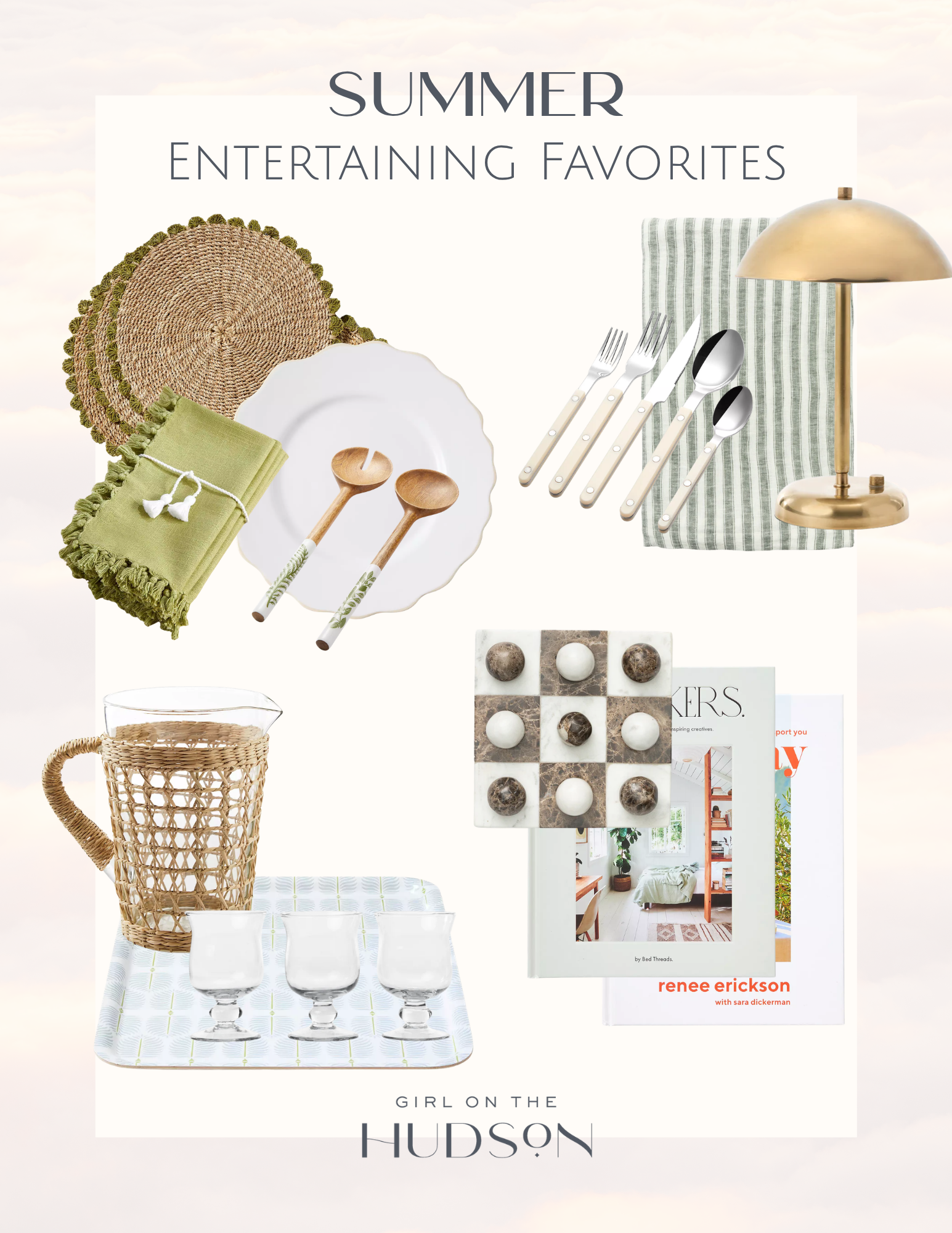 Summer entertaining favorites featuring tabletop décor, serving pieces, and hosting essentials.