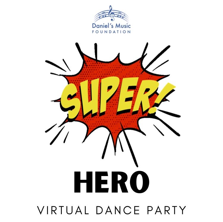super hero virtual dance party