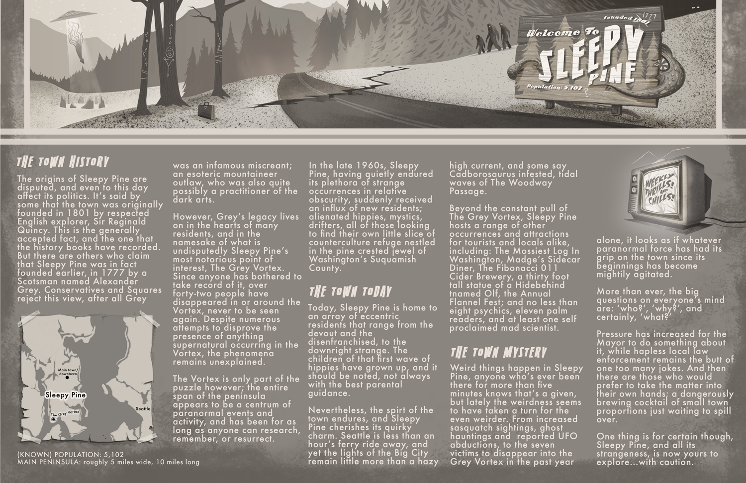 Sleepy Pine: Town History and Info