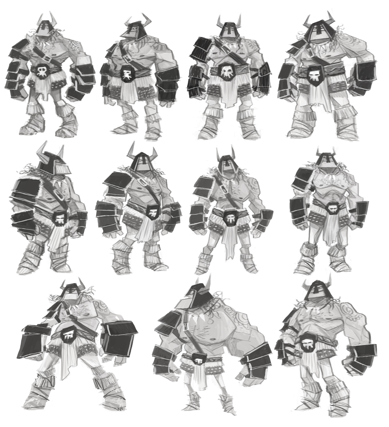 'Boss' initial character sketches