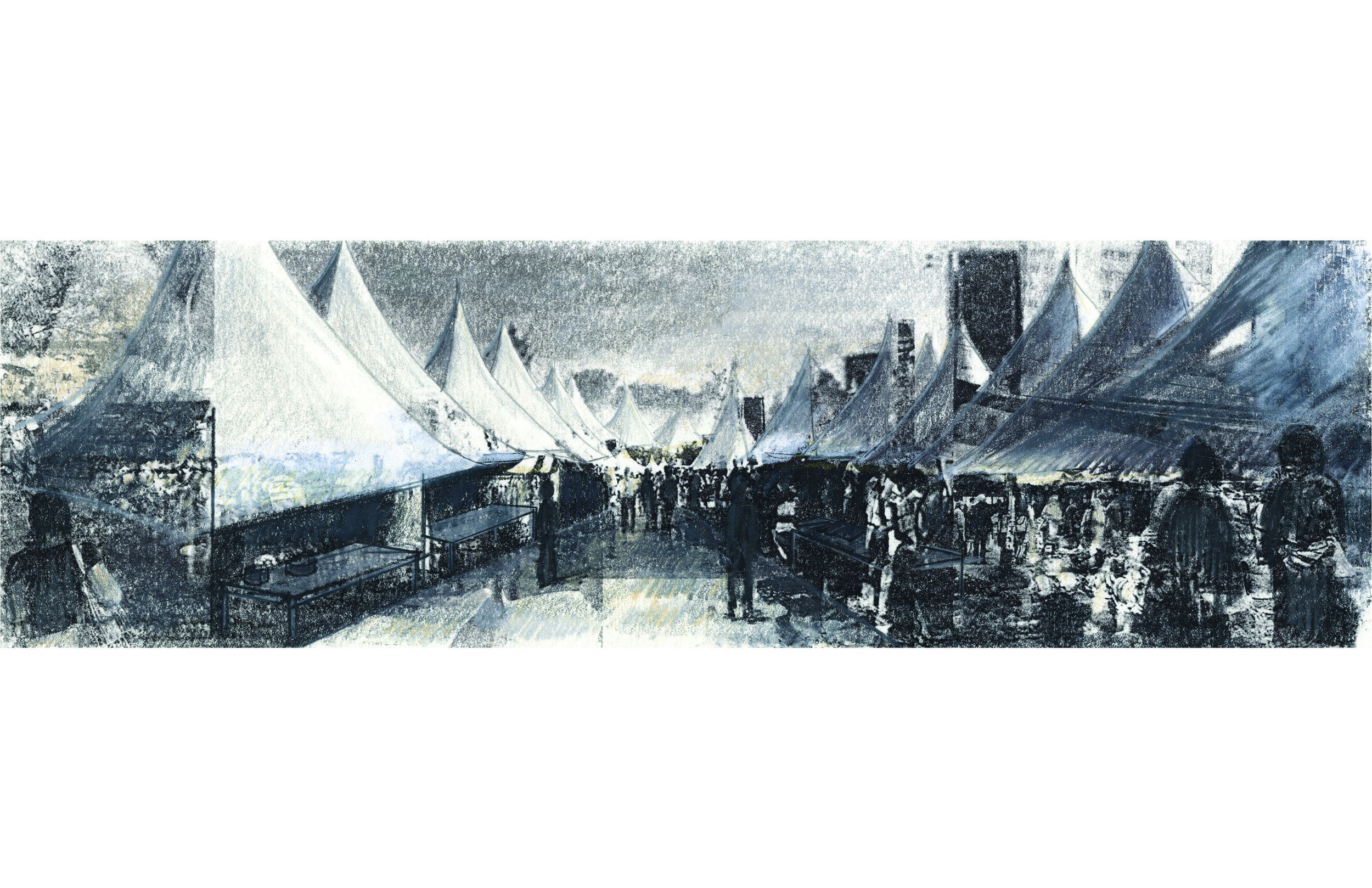 Open-air market.