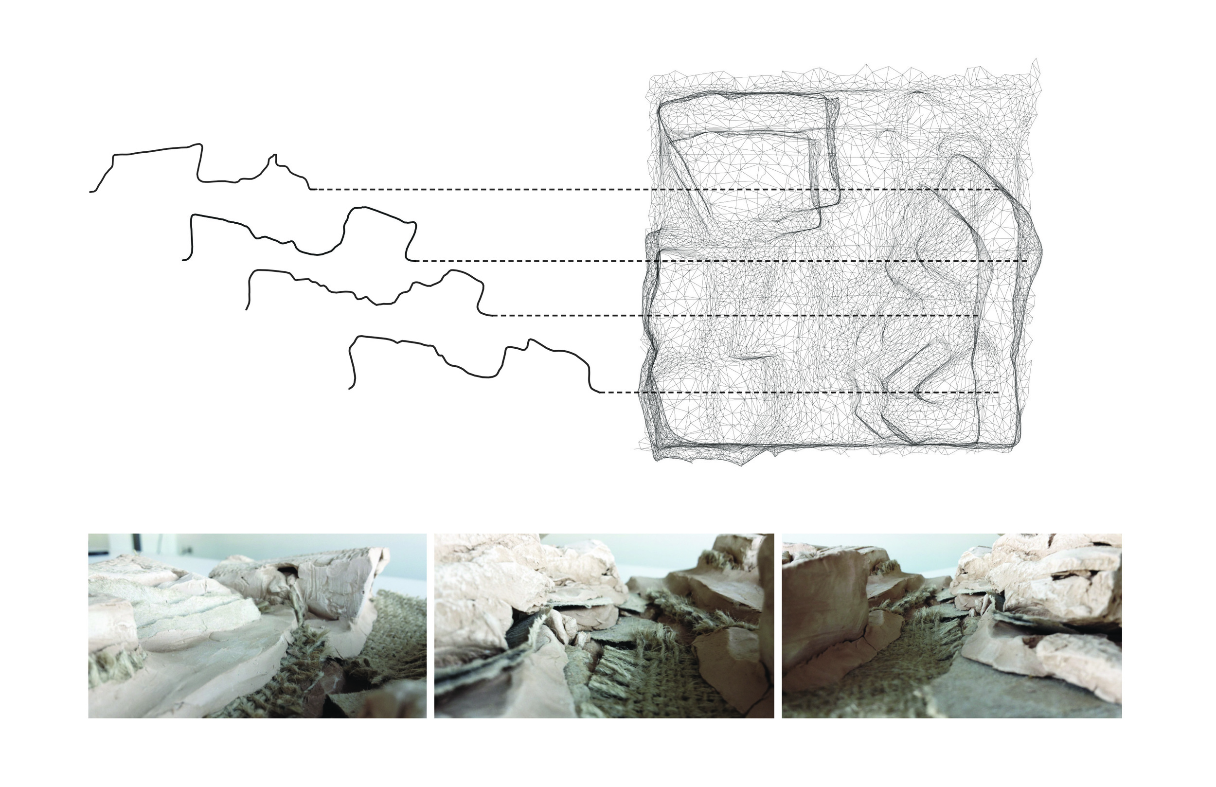 Digital and physical site models.