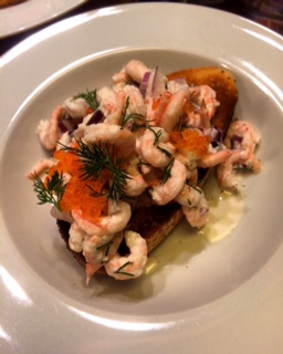 Prawns on toast