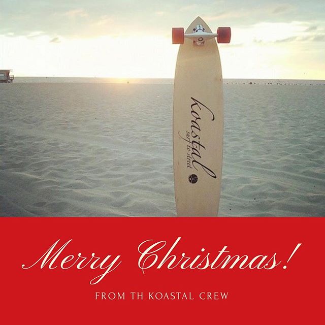 Merry Christmas! #happyholidays #merrychristmas #koastalboards #koastalskateboards #beach #sunset #california